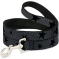 Load image into Gallery viewer, Southlake Paws dog leash featuring a cheetah print with gray and black stars, equipped with a sturdy metal clip.
