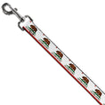 Load image into Gallery viewer, Dog Leash - California State Flag White