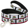 Load image into Gallery viewer, Dog Leash - California Flag Repeat/Black