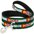 Load image into Gallery viewer, Dog Leash - COLFAX Green Stripe Weathered
