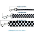 Load image into Gallery viewer, Dog Leash - Checker Weathered2 Black/White
