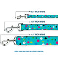 Load image into Gallery viewer, Dog Leash - Dots Seafoam Green/Multi Pastel