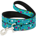 Load image into Gallery viewer, Dog Leash - Dots Seafoam Green/Multi Pastel