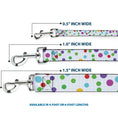 Load image into Gallery viewer, Dog Leash - Dots/Grid White/Gray/Multi Color