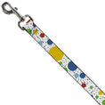 Load image into Gallery viewer, Dog Leash - Dots/Grid3 White/Gray/Multi Color