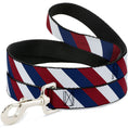 Load image into Gallery viewer, Dog Leash - Diagonal Stripe Red/White/Navy