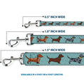 Load image into Gallery viewer, Dog Leash - Dachshund 4-Dogs/Paws Aquas
