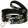 Load image into Gallery viewer, Dog Leash - FAFO FUCK AROUND & FIND OUT Stencil Camo/White