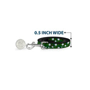 Dog Leash - Golf Balls/Tees Scattered Green/Multi Color