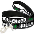 Load image into Gallery viewer, Dog Leash - HOLLYWEED Sign Skyline/Pot Leaf Black/Grays/White/Green