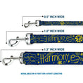 Load image into Gallery viewer, Dog Leash - HARMONY BALANCE LIFE Icons Collage Blue/Yellow
