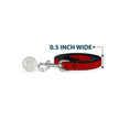 Load image into Gallery viewer, Dog Leash - Mustache Monogram Black/Red