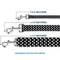 Load image into Gallery viewer, Dog Leash - Micro Polka Dots2 Black/White