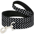 Load image into Gallery viewer, Dog Leash - Micro Polka Dots2 Black/White
