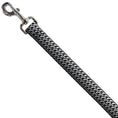 Load image into Gallery viewer, Dog Leash - Mustache Monogram Black/Grays