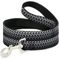 Load image into Gallery viewer, Dog Leash - Mustache Monogram Black/Grays