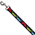 Load image into Gallery viewer, Dog Leash - Mustaches-4 Black/Multi Color