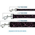 Load image into Gallery viewer, Dog Leash - Marble Black/Baby Pink