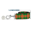 Load image into Gallery viewer, Dog Leash - Plaid Gold/Green/Pink