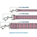 Load image into Gallery viewer, Dog Leash - Plaid Pink
