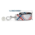Load image into Gallery viewer, Dog Leash - Plaid X White/Red/Turquoise/Gray
