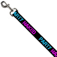 Load image into Gallery viewer, Buckle-Down Dog Leash - PARTY NAKED Black/Turquoise/Fuchsia