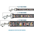 Load image into Gallery viewer, Dog Leash - Pin Up Girl Poses Stripe Black/White