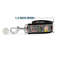 Load image into Gallery viewer, Dog Leash - Pin Up Girl Poses Stripe Black/White