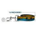 Load image into Gallery viewer, Dog Leash - Palm Trees & Gulls Leopard Brown/Blue