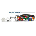 Load image into Gallery viewer, Dog Leash - Psychedelic Daisies CLOSE-UP White/Multi Color