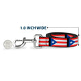 Load image into Gallery viewer, Dog Leash - Puerto Rico Flag Repeat/Black