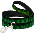 Load image into Gallery viewer, Dog Leash - Pine Tree Silhouettes Black/Greens