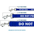 Load image into Gallery viewer, Dog Leash - Pet Quote DO NOT FEED Navy/White