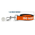 Load image into Gallery viewer, Dog Leash - Pet Quote DO NOT PET Orange/White