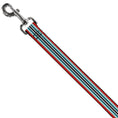 Load image into Gallery viewer, Dog Leash - Stripes Red/Blues/White