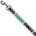 Load image into Gallery viewer, Dog Leash - SWAGG White/Black/Green