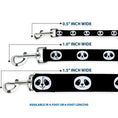 Load image into Gallery viewer, Dog Leash - Smiling Panda Face Black/White