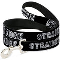 Load image into Gallery viewer, Dog Leash - STRAIGHT EDGE Black/White