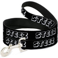 Load image into Gallery viewer, Dog Leash - STEEZ 3-D Black/White