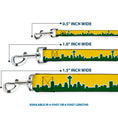 Load image into Gallery viewer, Dog Leash - Seattle Skyline Yellow/Emerald Green