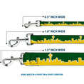 Load image into Gallery viewer, Dog Leash - Seattle Skyline Green/Yellow