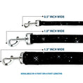 Load image into Gallery viewer, Dog Leash - Shining Stars Black/White