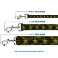 Load image into Gallery viewer, Dog Leash - Star Camo Olive/Gold