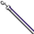 Load image into Gallery viewer, Dog Leash - Stripes Purple/White/Gray