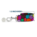 Load image into Gallery viewer, Dog Leash - Stained Glass Mosaic2 Multi Color/Navy