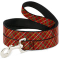 Load image into Gallery viewer, Dog Leash - Tartan Plaid2 Red/Green/Yellow