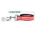 Load image into Gallery viewer, Dog Leash - Triple Stripe White/Red