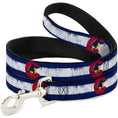 Load image into Gallery viewer, Dog Leash - Colorado Flag/Snowboarder Weathered