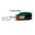 Load image into Gallery viewer, Dog Leash - Cali Bear Silhouette & Star/CALIFORNIA REPUBLIC Green/White/Brown/Black/Red