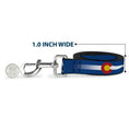 Load image into Gallery viewer, Dog Leash - Colorado Skier2 Blue/White/Red/Yellow